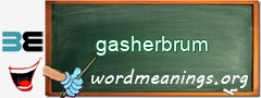 WordMeaning blackboard for gasherbrum